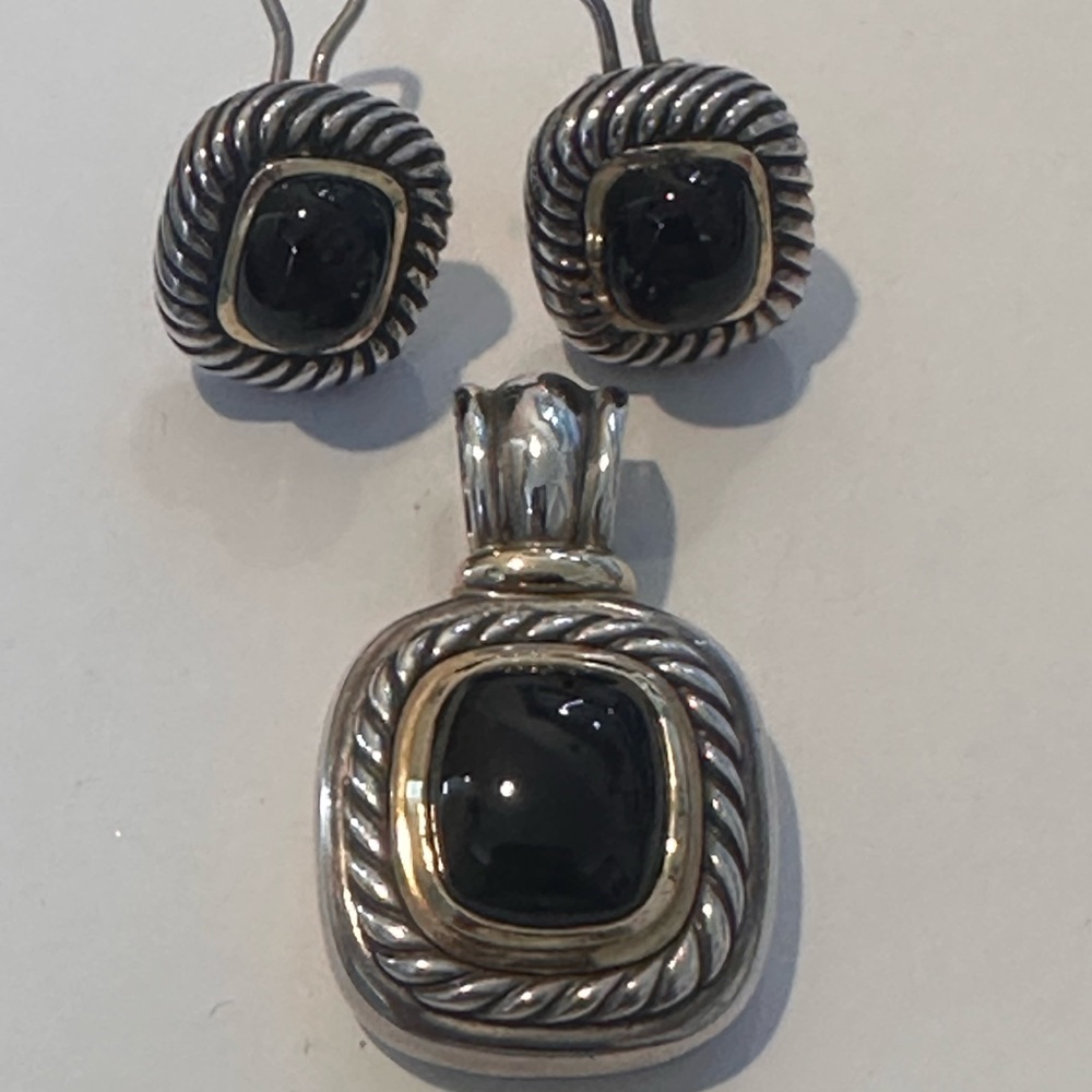 Elegant Silver and Gold Jewelry Set